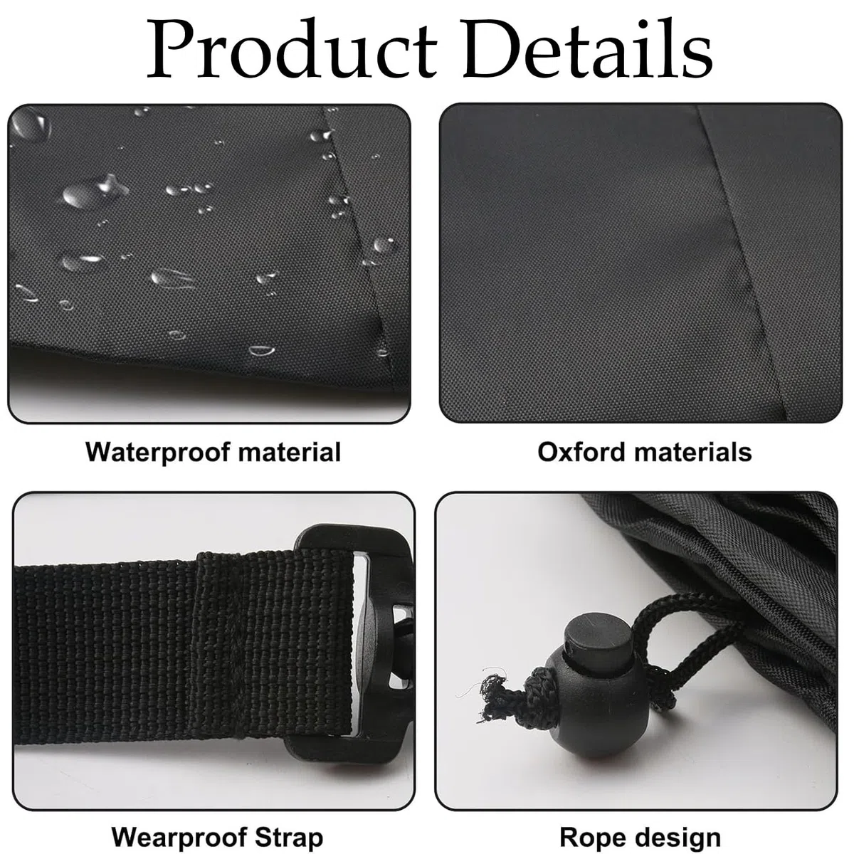 Ezranova Bolsa de viaje impermeable para cochecito de bebé, color negro, gran capacidad