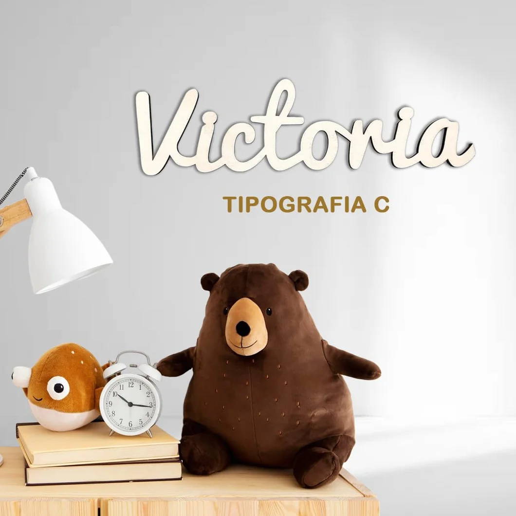 Nombre Madera Personalizado 25/35/45 cm Letras Decorativas Para Eventos Habitación Infantil Bautizo Baby Shower