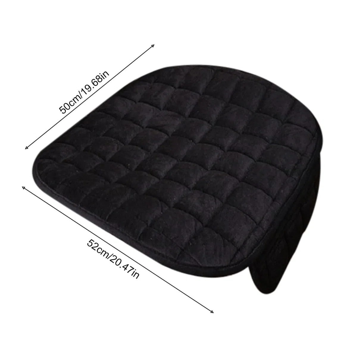 Cojín de asiento de coche universal antideslizante para asiento delantero de coche, cojín ortopédico (marrón)