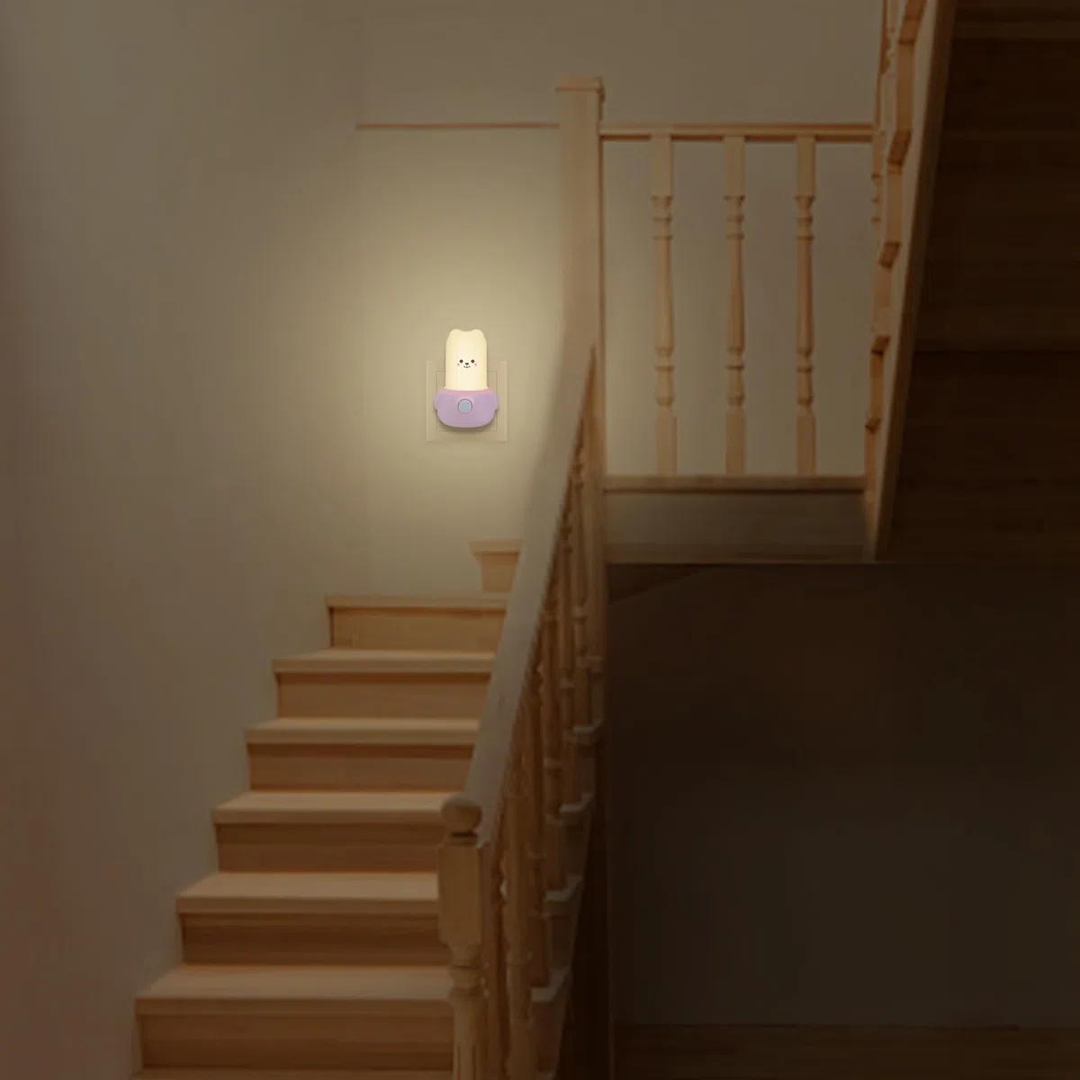 Wetry Luz Quitamiedos Bebe Enchufe Lampara Noche con Interruptor Decoración Habitación Recien Nacido Niños Regalo Bebe Niña 1 Año Cumpleaños
