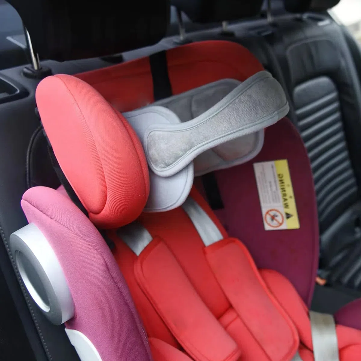 Reposacabezas de Seguridad para Bebe, Banda de Soporte para la Cabeza del Asiento de Coche Ajustable, Sujeta Cabezas Coche para Niños, Cinturón de Protección para la Cabeza para Niños