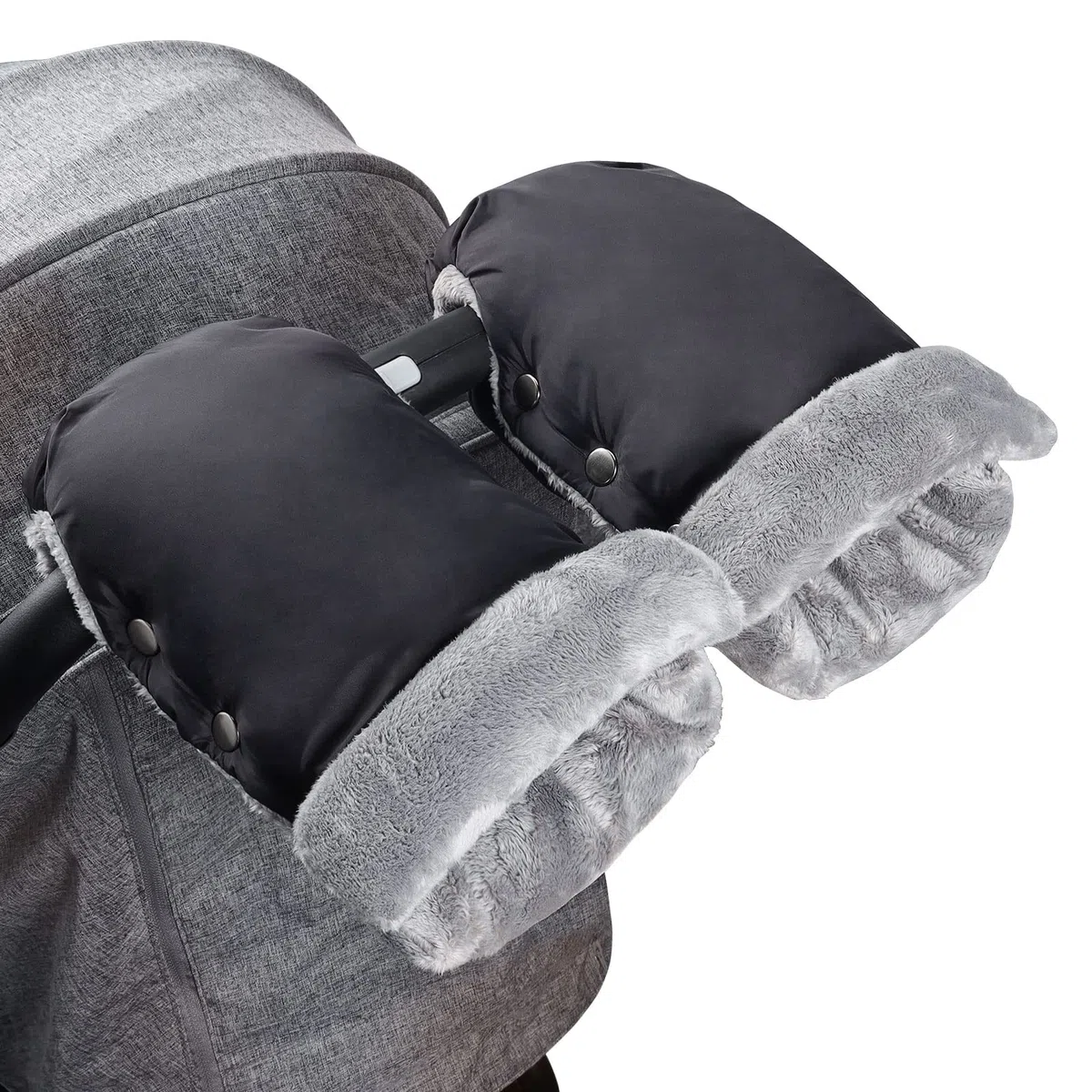 Luchild - Guantes Carro Bebe Invierno, Manoplas Carro Bebe con Interior de Forro Cálido, Guantes de Cochecito Prueba de Viento Impermeables Extra Gruesos, para Todos los Cochecitos
