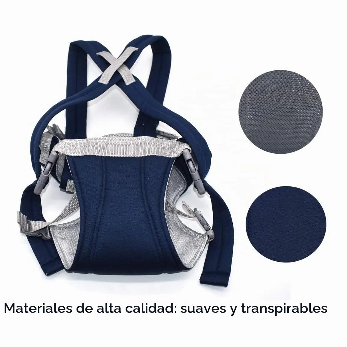 Portabebé ergonómica, puerta de bebé, puerta con espalda o puerta delantera para recién nacidos, para recién nacidos, de 3,6 kg para lactantes hasta 15 kg
