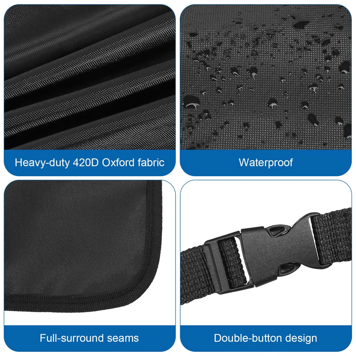 2 Piezas Protector Asiento Coche Respaldo Protector de Asiento de Coche Impermeable Protector Silla Coche Bebe Funda Asiento Coche Delantero Kick Mats Protección Fundas para Asientos de Coches y SUV