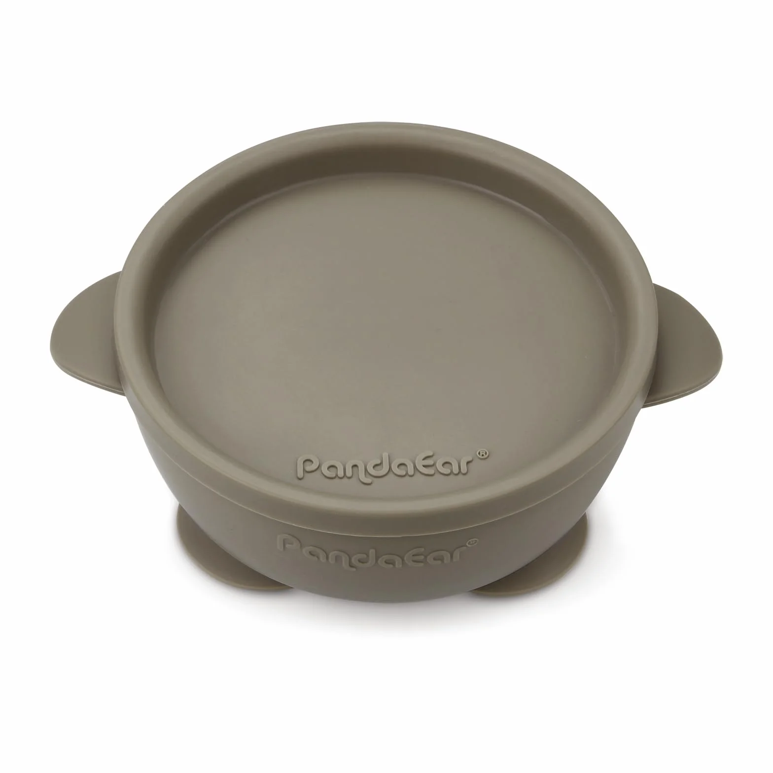 PandaEar 3 Tazones de Succión para Bebé con Tapa | Tazón de Silicona Antideslizante a Prueba de Fugas para Bebés, Niños, Niños Pequeños, Infantes | Silicona Alimentaria Suave, Segura y Libre de BPA