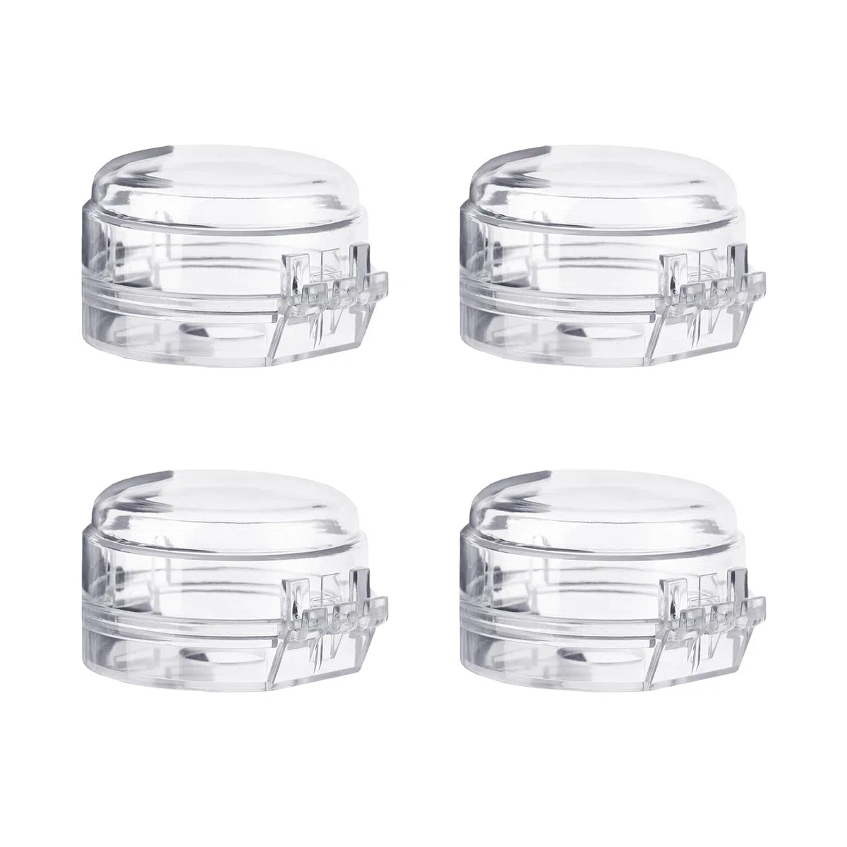 4 piezas de protección para botón de cocina de gas, cubierta protectora para interruptor de cocina, protección para niños, cubierta transparente, botón extraíble, cubierta a prueba de aceite