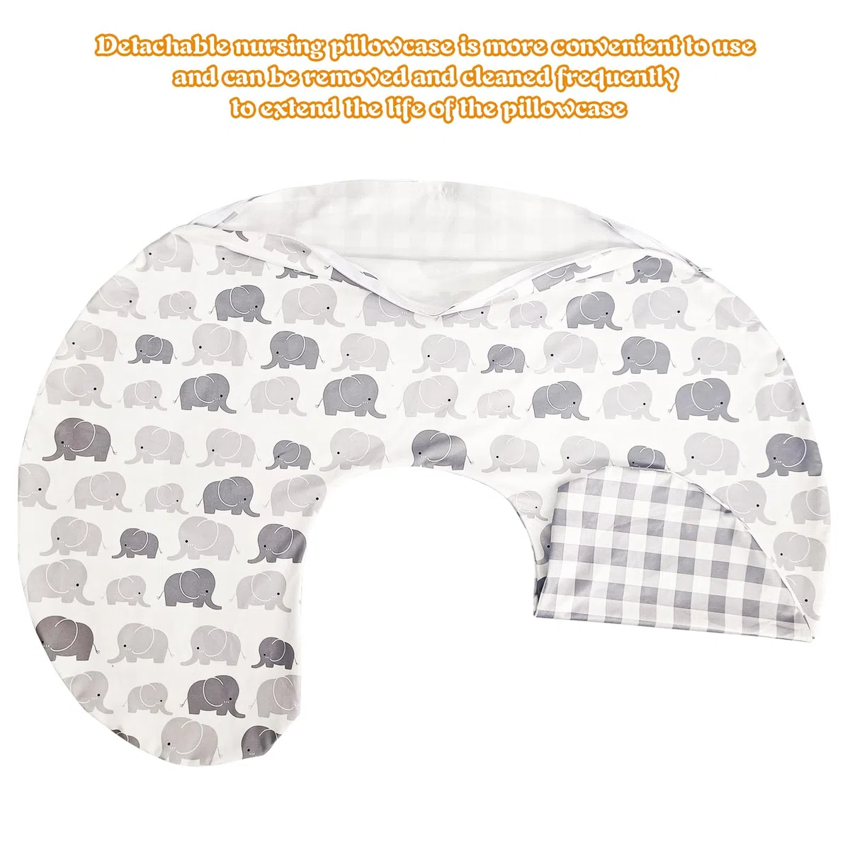 Funda para Almohada de Lactancia Winmany para Bebé, Removible, Almohadilla para Lactancia para Recién Nacido, Almohadilla de Lactancia Linda con Patrón para Niñas y Niños para Alimentación con Pecho y