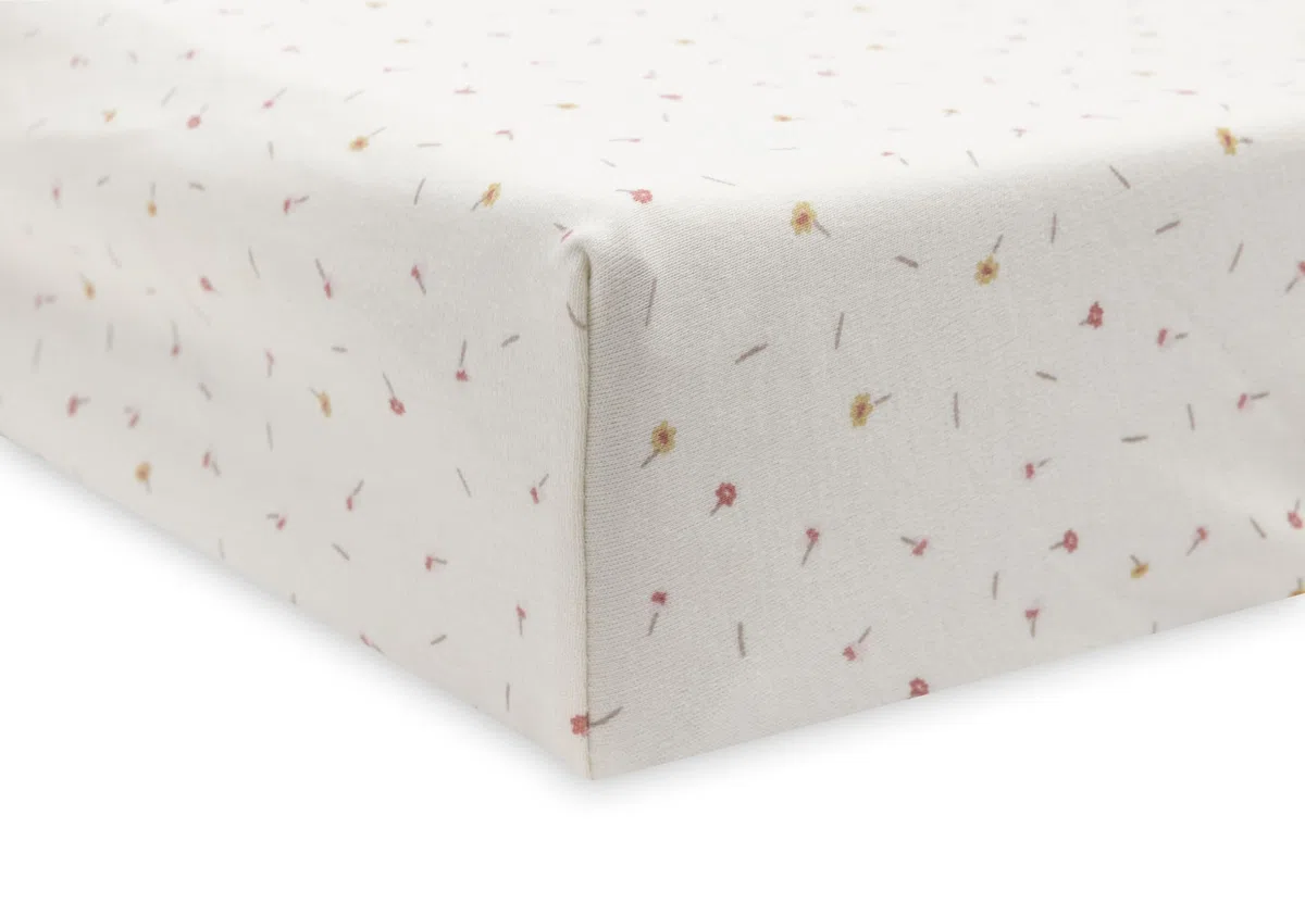 Jollein Funda para cambiador Jersey – Pretty Picnic – 50 x 70 cm – 100 % algodón – Certificado OEKO-TEX – Funda para cambiador