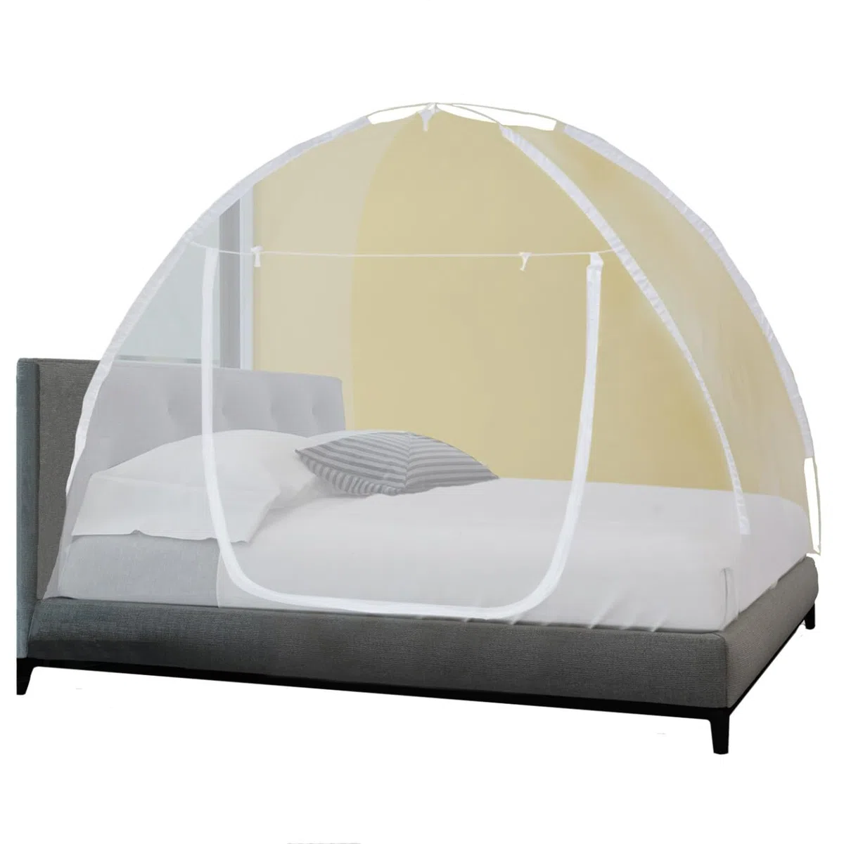 ProBache - Mosquitera en forma de cúpula para cama (195 x 180 cm, sistema desmontable)