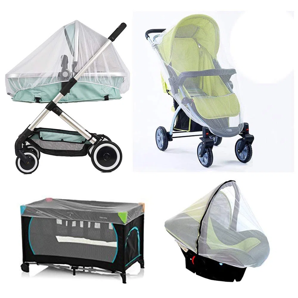 Moustiquaire Poussette, Universelle pour Landau, Auto-siège, Lit Parapluie, Protection Anti-insectes pour Bébés, Enfants Tissu à Mailles résistante, solide et lavable