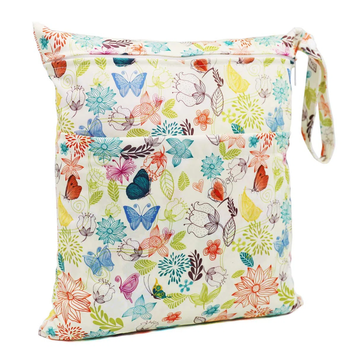 Bolsa de Pañales, 2 PCS Impermeable Reutilizable Lavable, Organizador de Maquillaje para Viajes, Playa, Piscina, Gym Con 2 Cremalleras para Mamá y Bebé (Amarillo)