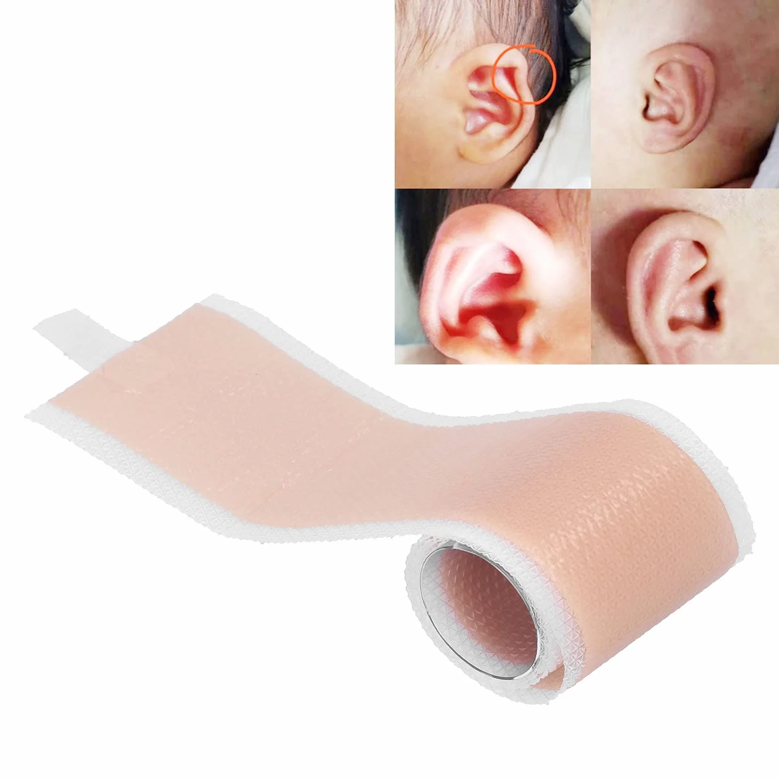 Corrector Estético de Oreja para Bebé Recién Nacido, Silicona, 4 Unidades x 50 cm, Pegatinas de Parche para Orejas Sobresalientes