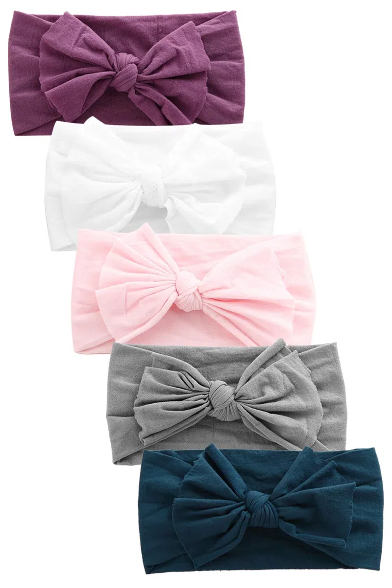 Hocaies Vendas del bebé Hairband de los bebés recién Nacidos Diademas de bebé anchas con lazo Diadema Elástica Niñas Banda Para Cabeza Bebe Accesorio Bebe Niñas Recien Nacida