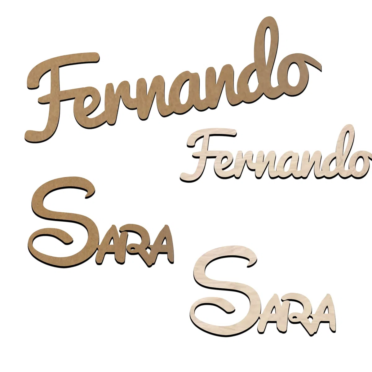 Nombre Personalizado en Madera para Pared y Puerta, Letras Decorativas para Habitación Infantil, Decoración de MDF o Contrachapado para Bebé, Niño y Niña, Regalo Original para Bautizo y Comunión