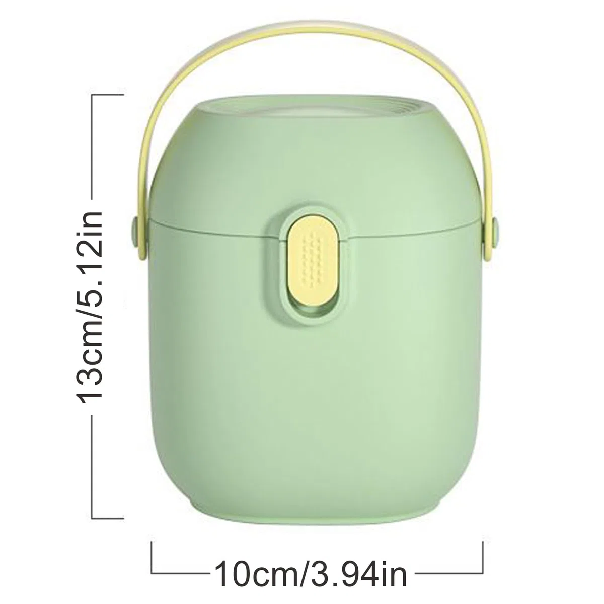 Dispensador de Leche de Viaje Portátil - Dispensador para Harina de Arroz con Cuchara - Organizador para Viajes Guarderías Paseos en Cochecito Canguros Playas Avión Tren
