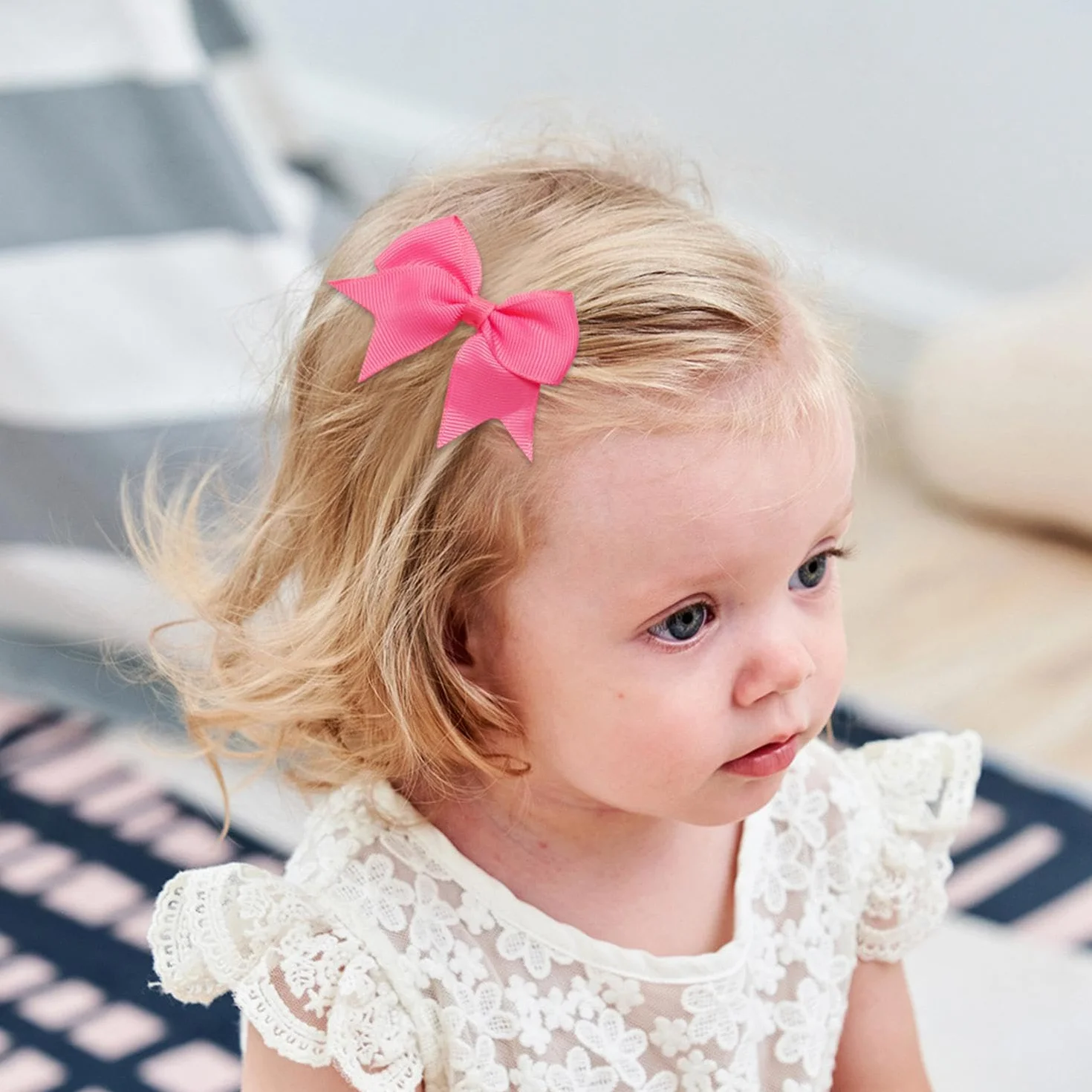 50 horquillas para el pelo para niños, con lazo, para ropa