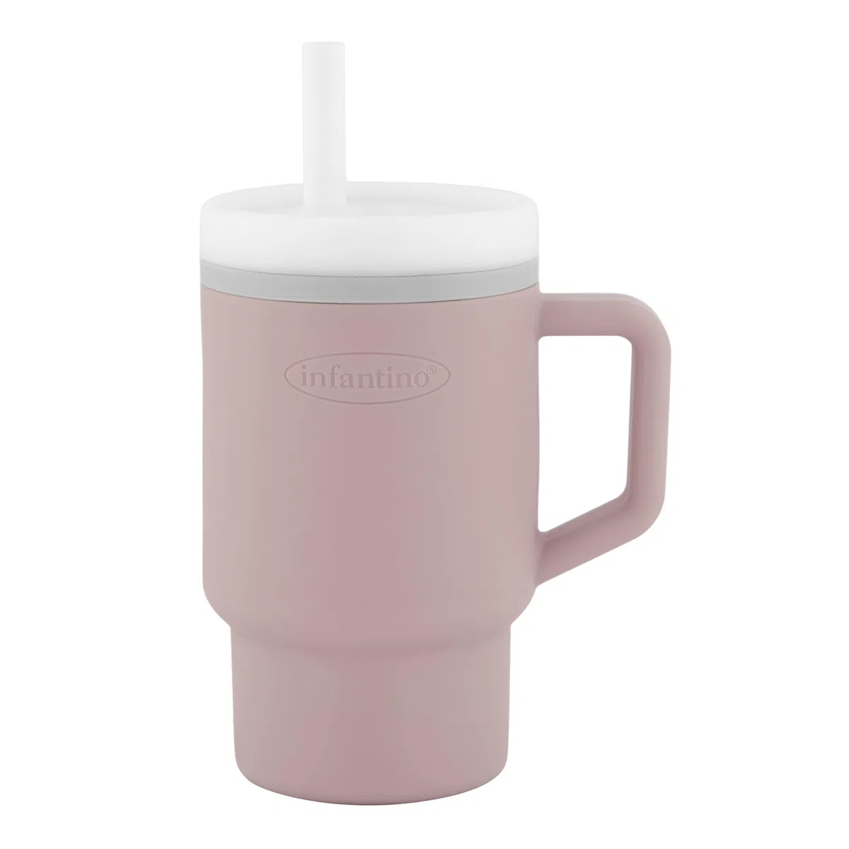 Infantino Mi 1er Tumbler, Adorable Vaso en Miniatura con Pajita Resistente y Asa para Niños Pequeños, Fomenta la Hidratación, Fácil de Limpiar, 250ml, Pirueta