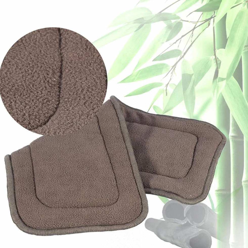 Pañal de tela lavable de 5 capas con carbón de bambú antibacteriano para adultos talla M