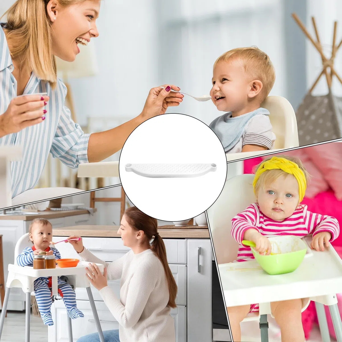 Genérico Reposapiés para Trona - Pedal Antideslizante para Trona De Bebé De Altura Ajustable | Reposapiés para Bebés, Dormitorio para Niños Pequeños, Oficina En Casa, Comida para Bebés