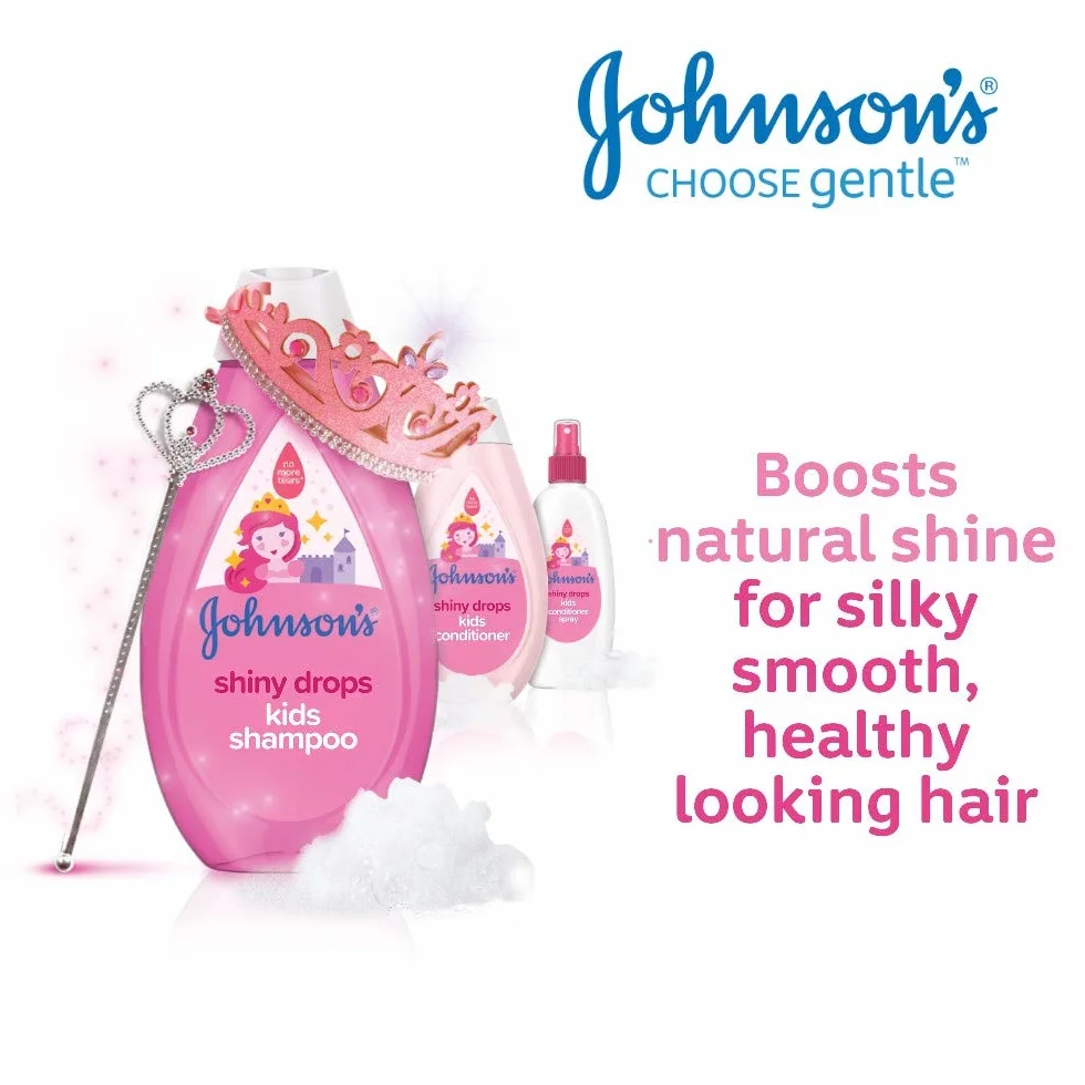 Johnson's Baby Kids Spray acondicionador de gotas brillantes