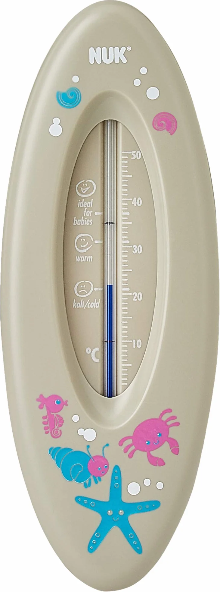 NUK 10256388 Termómetro de baño océano, gris