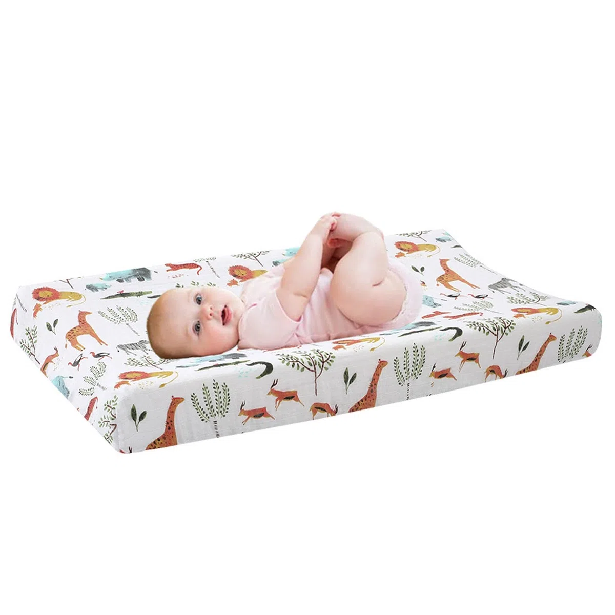 Funda Cambiador Bebe | Funda Para Cambiador Bebe | Funda Para Cambiador De Pañales De Bebé De Algodón | Cambiador Bebe Portátil Impermeable para Bebés Niños Y Niñas