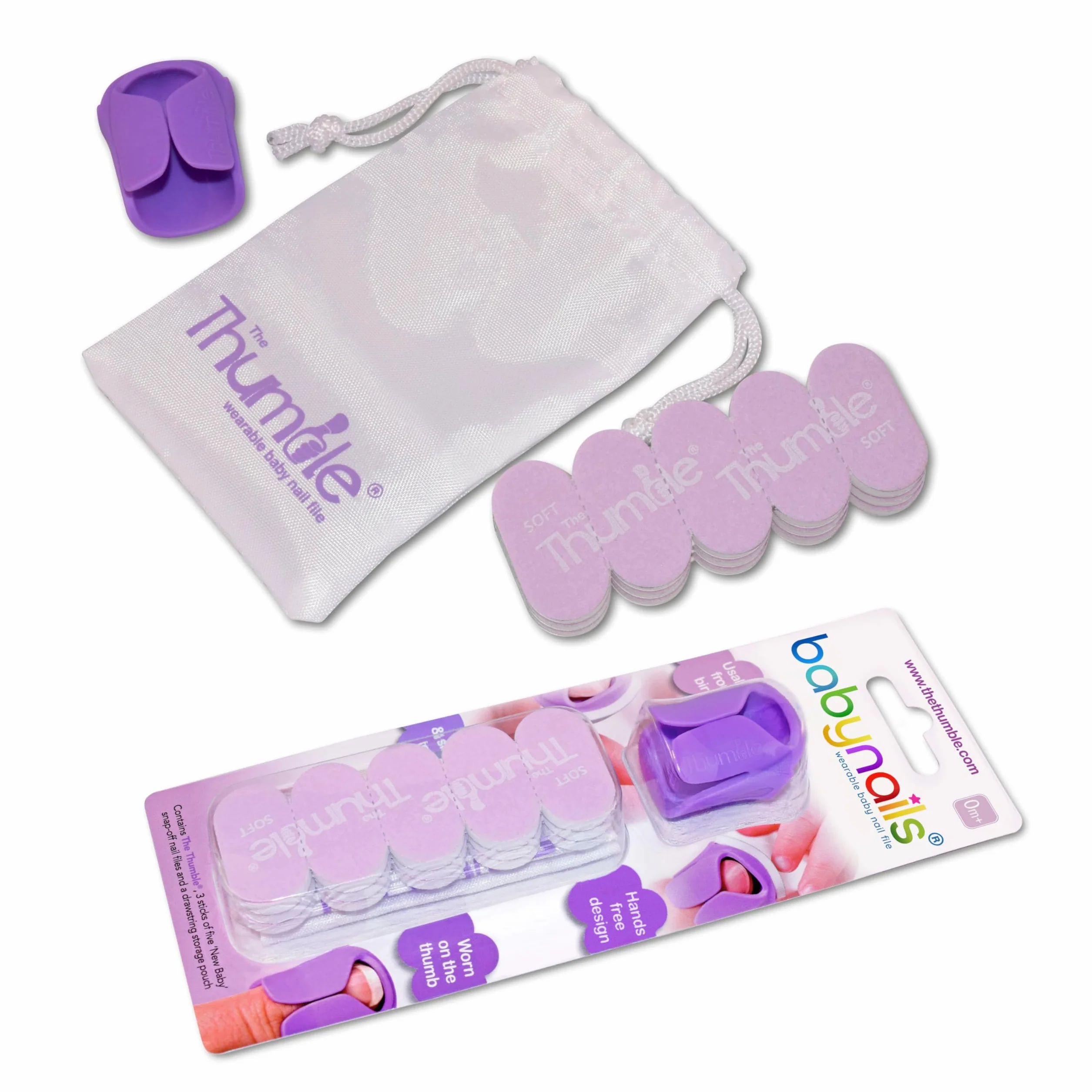 Baby Nails™ - La lima de uñas de bebé portátil - Set de cuidado de uñas para bebés - 0 meses +