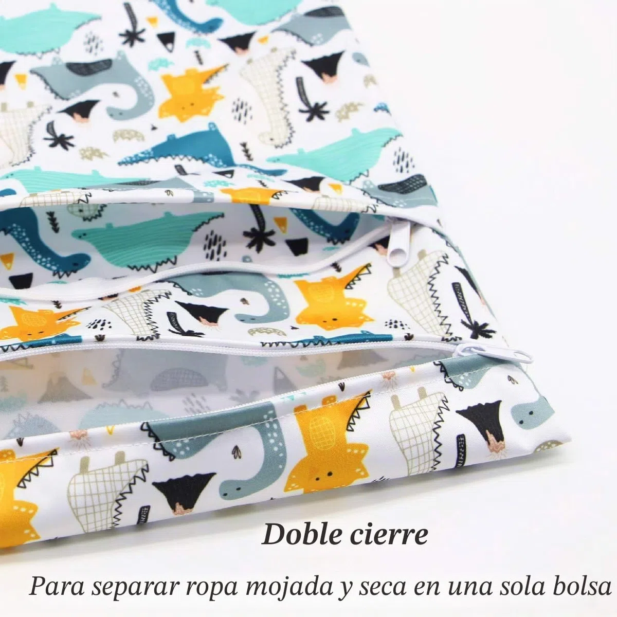 Bolsa Pañales Bebe, Reutilizable Wetbag, Impermeable Lavable con 2 Cremallera para Mamá de Bebé, Transpirable Organizador de Maquillaje de Colgar, Viajes, Playa, Piscina, Gym