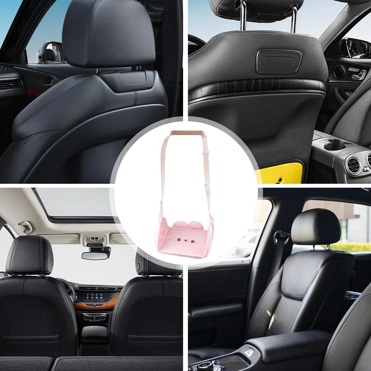 Reposapiés De Coche - Accesorios Automotrices Ergonómicos De Soporte,Hamaca Reposapiernas Para Coche De Pasajeros,Para Viajes Largos En Automóvil SUV RV Para Niños Adultos Y Pasajeros Ancianos