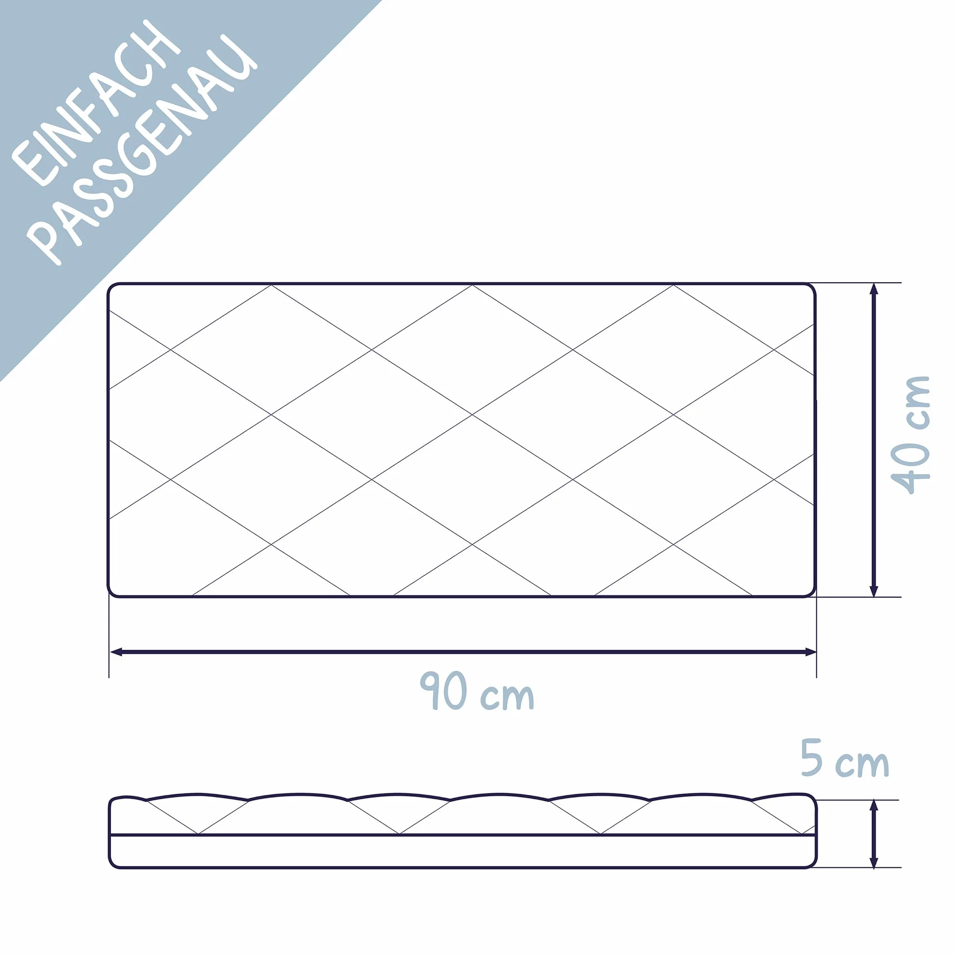Julius Zöllner 1550090400 Dr. Lübbe Air Plus - Colchón para cuna (90 x 40 cm) [Importado de Alemania]