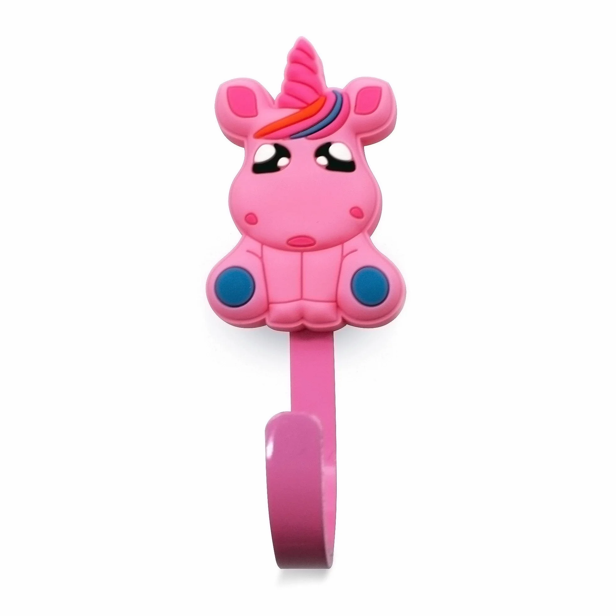 DOJA Barcelona | Percha infantil Unicornio Rosa | 34 x 90 mm | Pack 4 Perchero infantil Ropa | perchas Niños Ropa | Perchas Dormitorio Niños | Colgador para Dormitorio Infantil | Niño y Niña