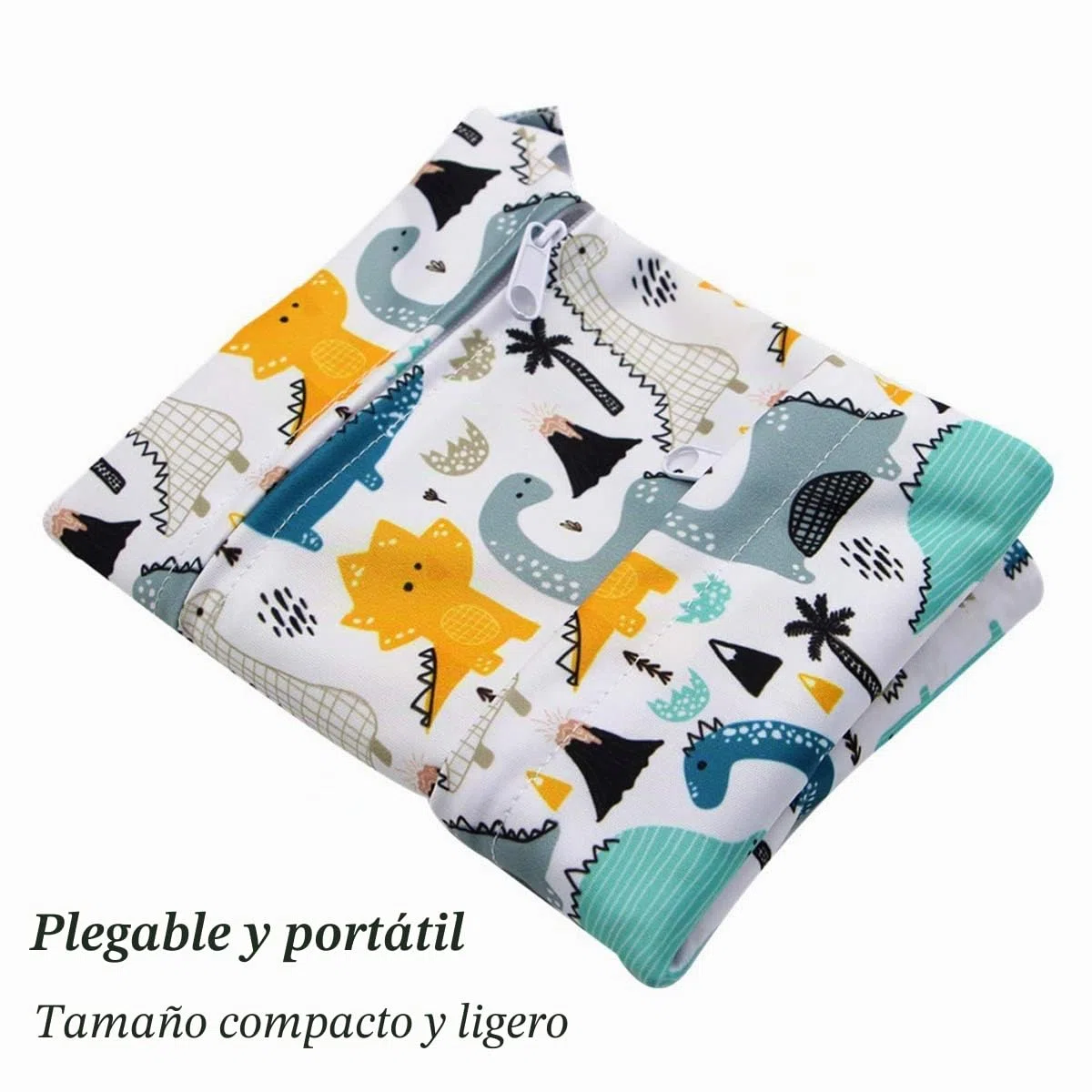 Bolsa Pañales Bebe, Reutilizable Wetbag, Impermeable Lavable con 2 Cremallera para Mamá de Bebé, Transpirable Organizador de Maquillaje de Colgar, Viajes, Playa, Piscina, Gym