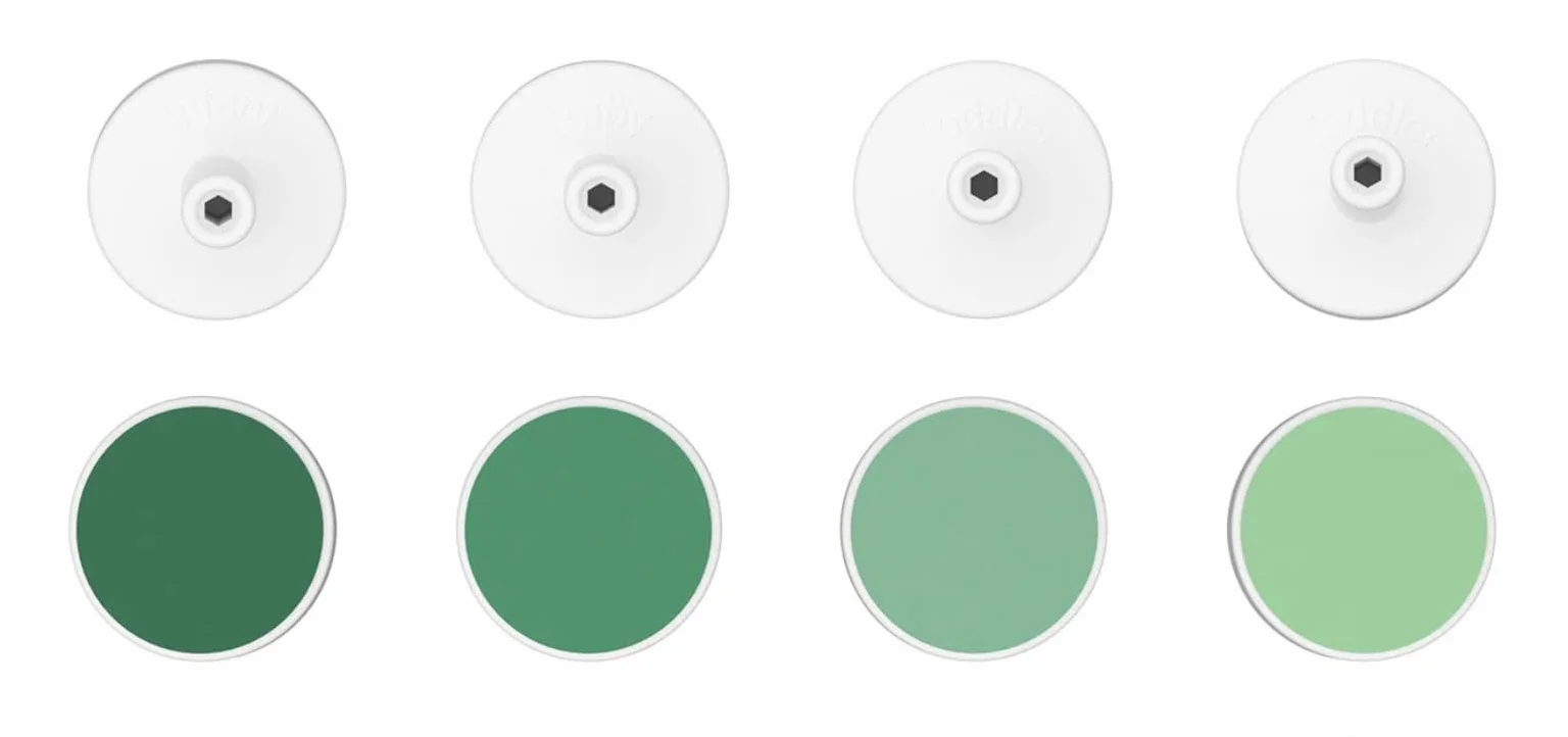 Momcozy Almohadilla de Repuesto para Cortauñas Electrico, Almohadillas de Reemplazo para Momcozy Lima Electrica Bebe, 8 Piezas, Verde