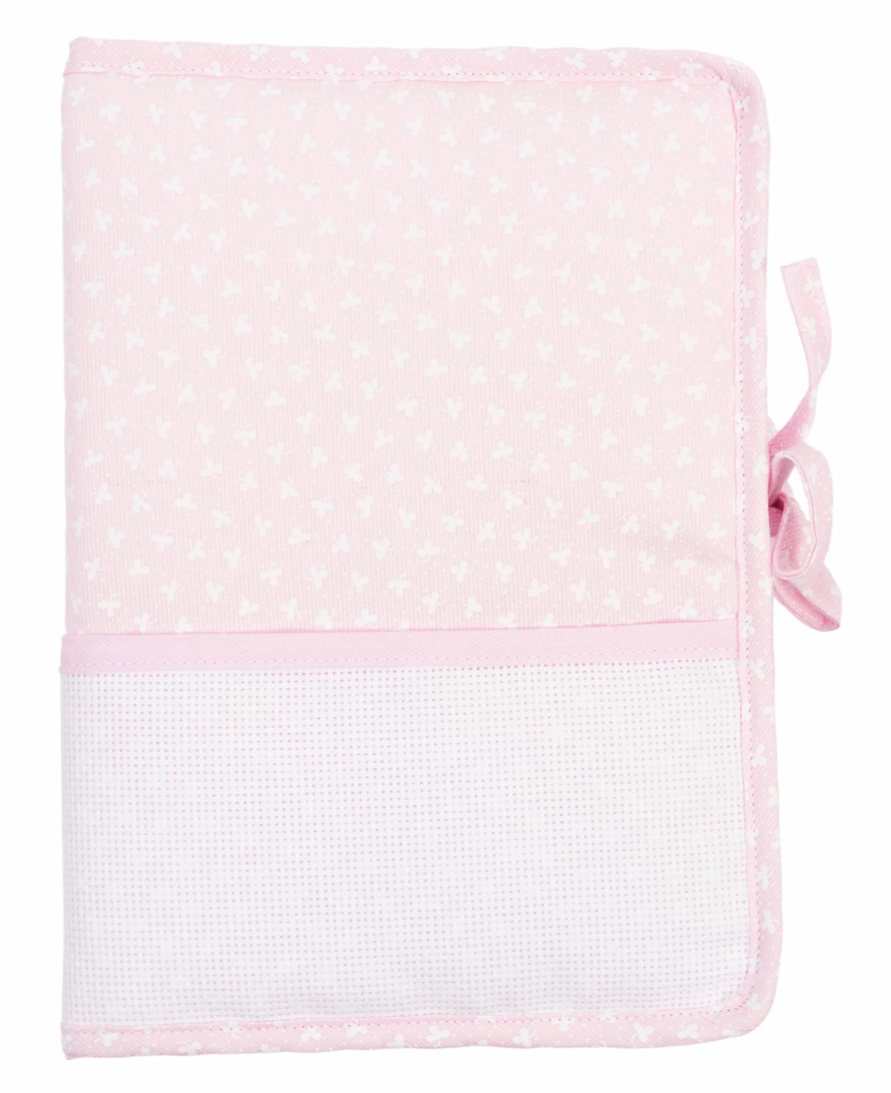 Filet Cubre libreto Amp1128R Sanitario Cover Documentos Sanitarios Recién Nacido para bordar, Color Rosa, 100 G