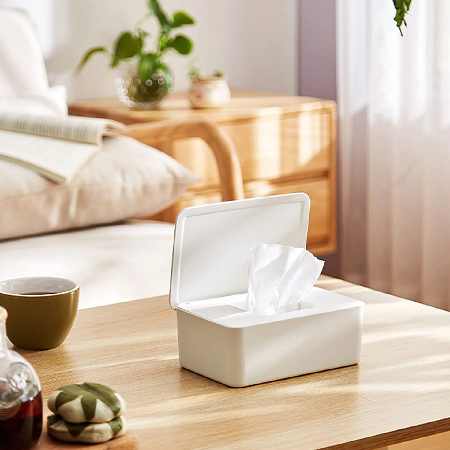 Aohcae Dispensador Toallitas Bebe, Caja Toallitas Humedas Caja Toallitas Bebe Portatoallitas Niño Baby Wipes Dispenser se Puede Usar para Almacenar Toallitas Húmedas Toallas de Papel Máscaras Juguetes