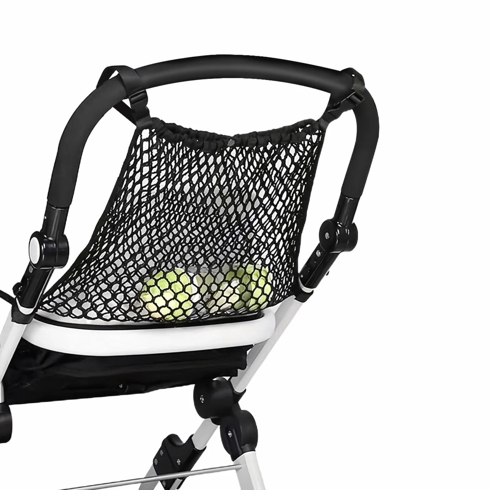 Negro Red Bolsas para Cochecito de Bebe, Universal Bolsillo de Almacenamiento Organizador de Red para Cochecito, Red de Compra para Coches Sillas de Paseo Buggy Carriola Cochecitos de Niños