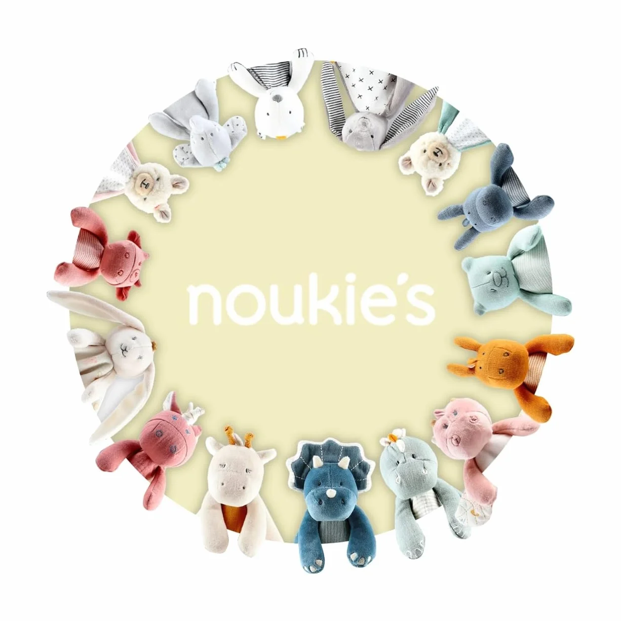 Noukie's - Baberos de pañuelo, diseño de dinosaurio Stegi, 2 unidades, hasta 3 meses