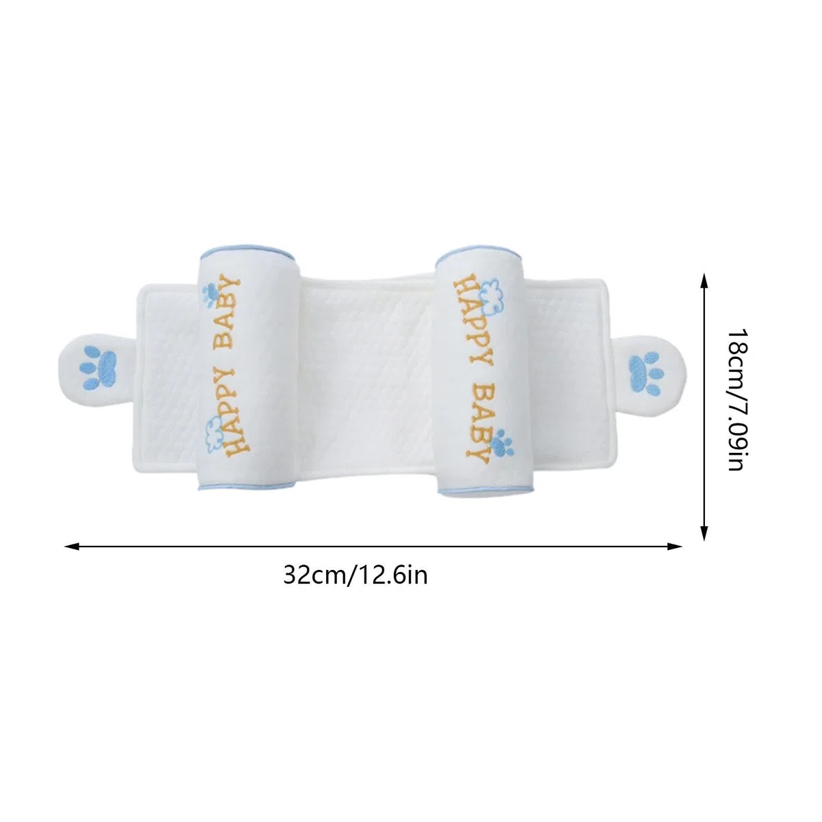 Almohada Anti Cabeza Plana - Soporte Cervical Ergonómico Suave Y Portátil,Almohada De Soporte De Cabeza Para Niños Para Dormir,Para Hogar, Silla De Coche, Carrito, Dormitorio, Cuarto Bebé,