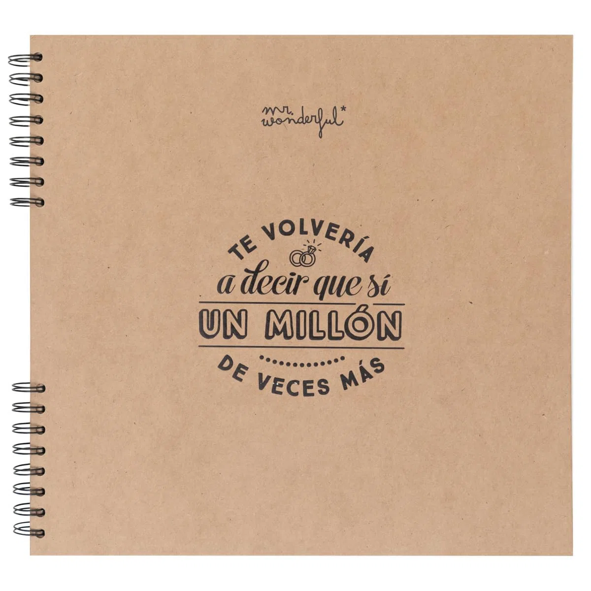 Mr. Wonderful - Álbum de fotos Iconic - Te volvería a decir que sí un millón de veces más - Álbum de Fotos para Pegar y Escribir