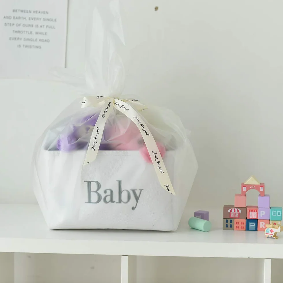 Cesto de almacenamiento para bebé, cesta de almacenamiento plegable Kallax, caja de tela, cesta grande para bebé para habitación infantil
