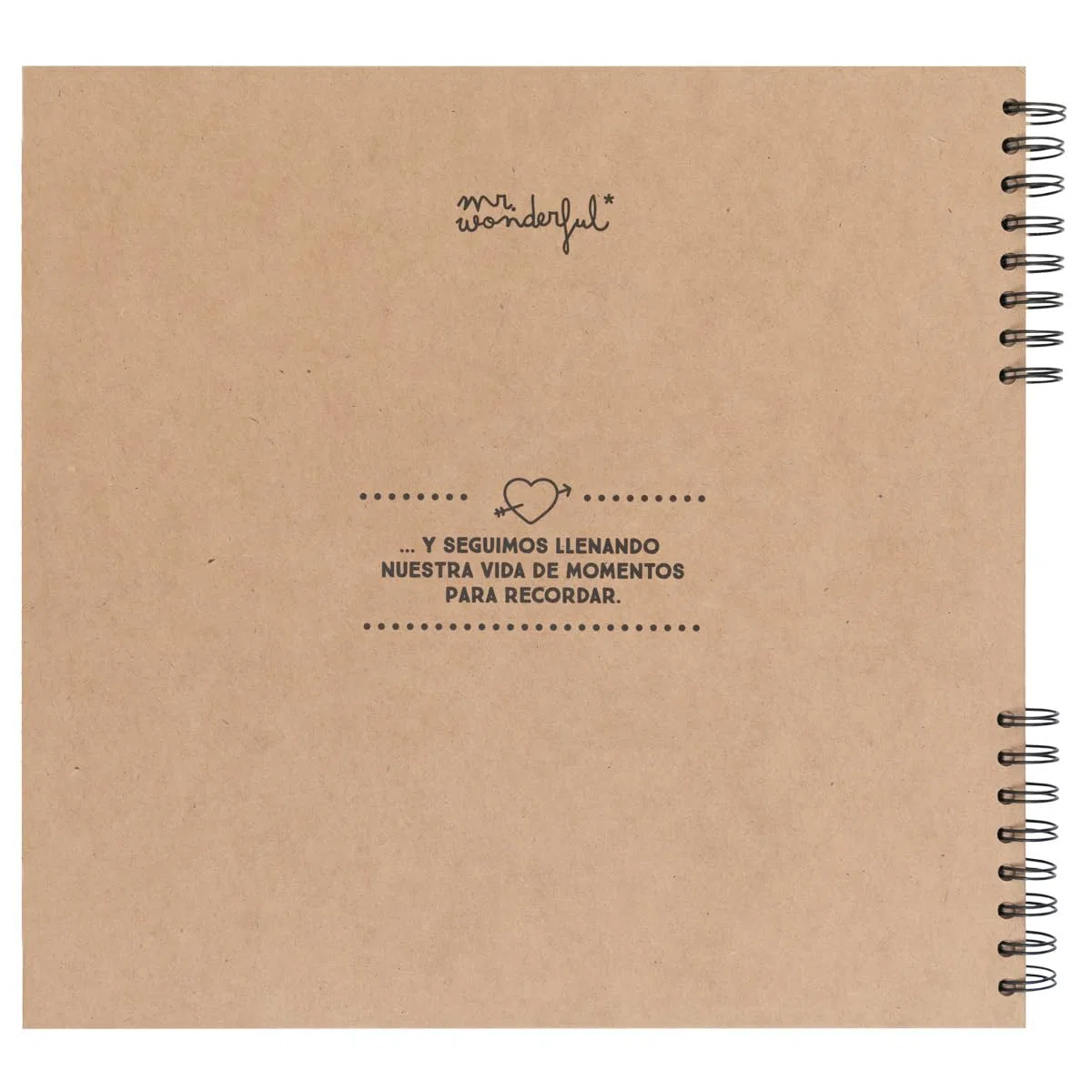 Mr. Wonderful - Álbum de fotos Iconic - Te volvería a decir que sí un millón de veces más - Álbum de Fotos para Pegar y Escribir
