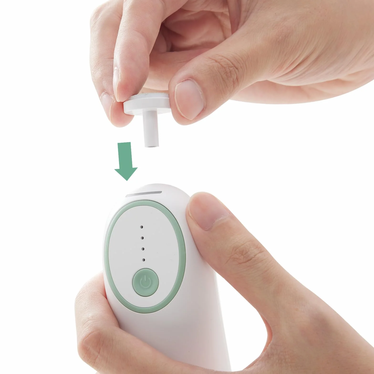 Momcozy Almohadilla de Repuesto para Cortauñas Electrico, Almohadillas de Reemplazo para Momcozy Lima Electrica Bebe, 8 Piezas, Verde