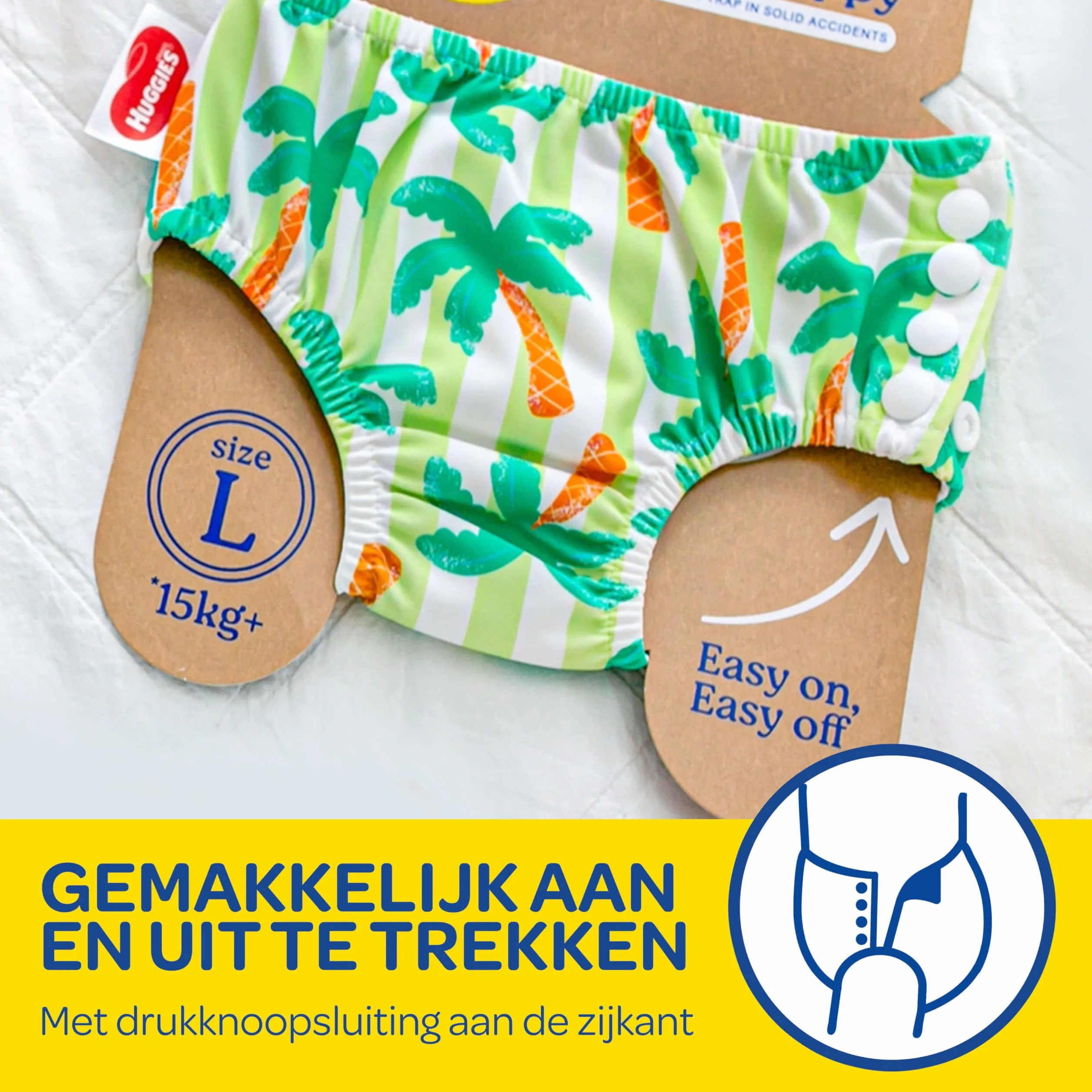 Huggies Little Swimmers Pañal Bañador Reusable Talla 3-4 Tropical P1