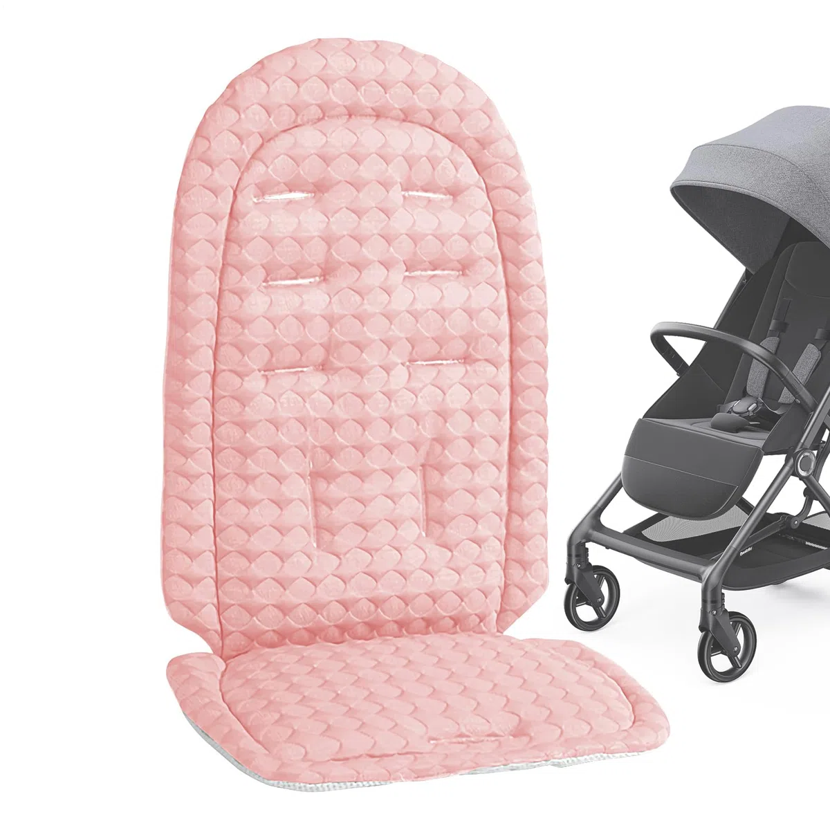 Cojín Para Cochecito,Acolchado Reversible para Silla de Paseo | Apoyo para Cabeza y Cuerpo del Bebé Transpirable para Verano Paseo Playa Exteriores Viajes Camping Avión