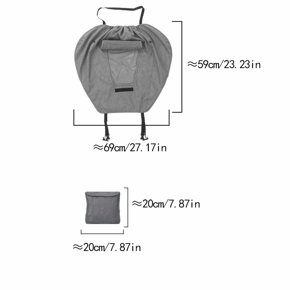 Sombrilla universal para niñera con protección UV 50+, asiento para bebé, impermeable, ventana y visera