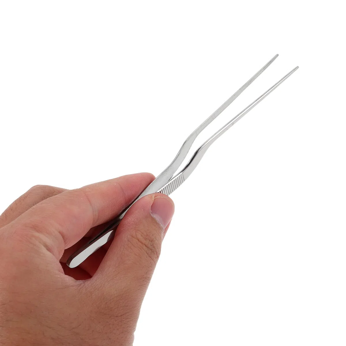 Pinzas de Acero Inoxidable con Punta Curva para Limpieza Segura de Oídos, Acabado Suave y Paquete de 4 Unidades para Uso Doméstico Viajes
