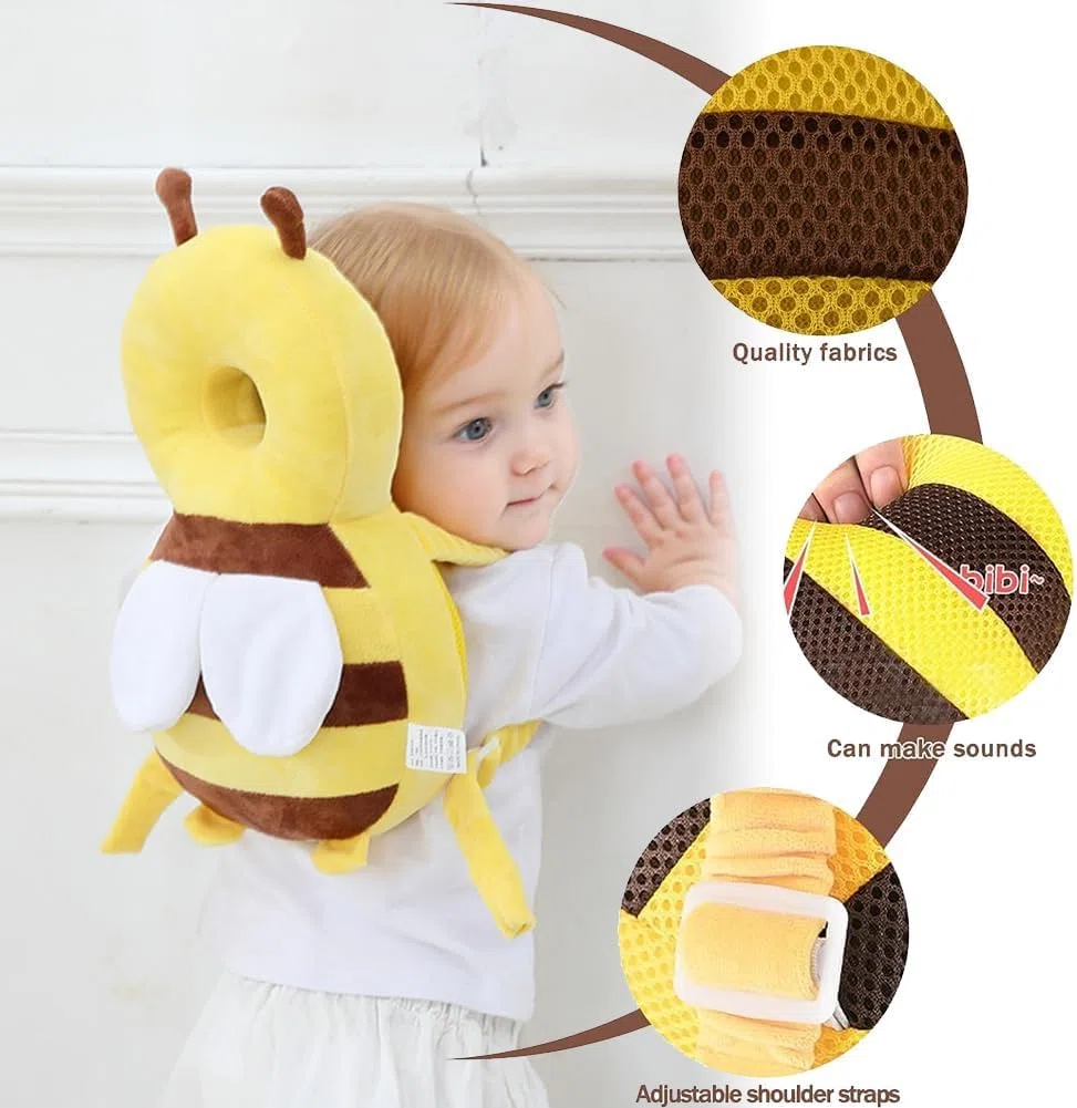 Soporte para la Cabeza del Bebé,Cojín de Protección para la Cabeza del Bebé,Protector de Cabeza,Almohada Protección para la Cabeza del Bebe,Ajustables Anti-Caídas Almohada,para Gatear y Camina