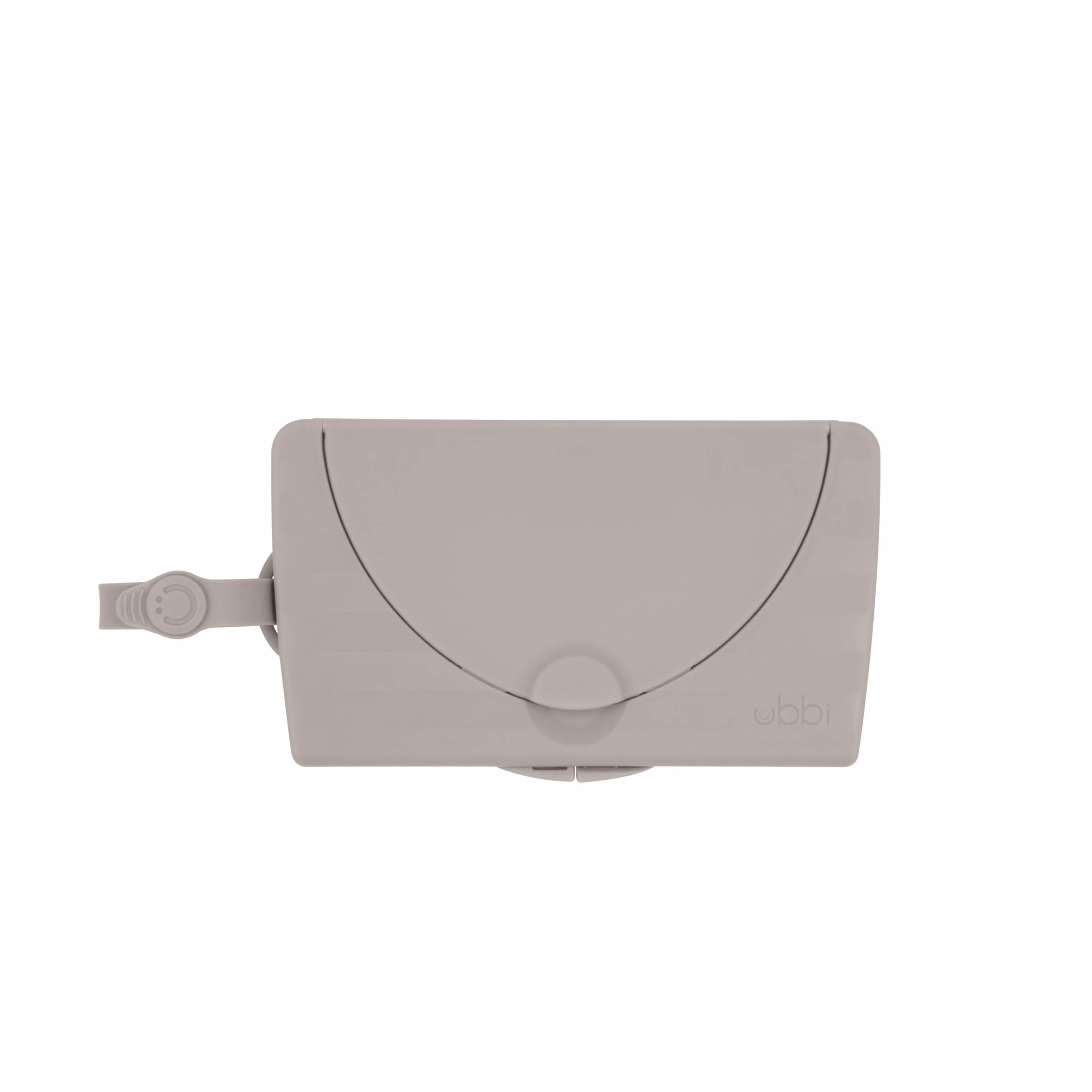 Ubbi Dispensador de toallitas para bebé, contenedor portátil para Viajes, Accesorio imprescindible para recién Nacidos, Soporte de toallitas Reutilizable, Color Gris Pardo