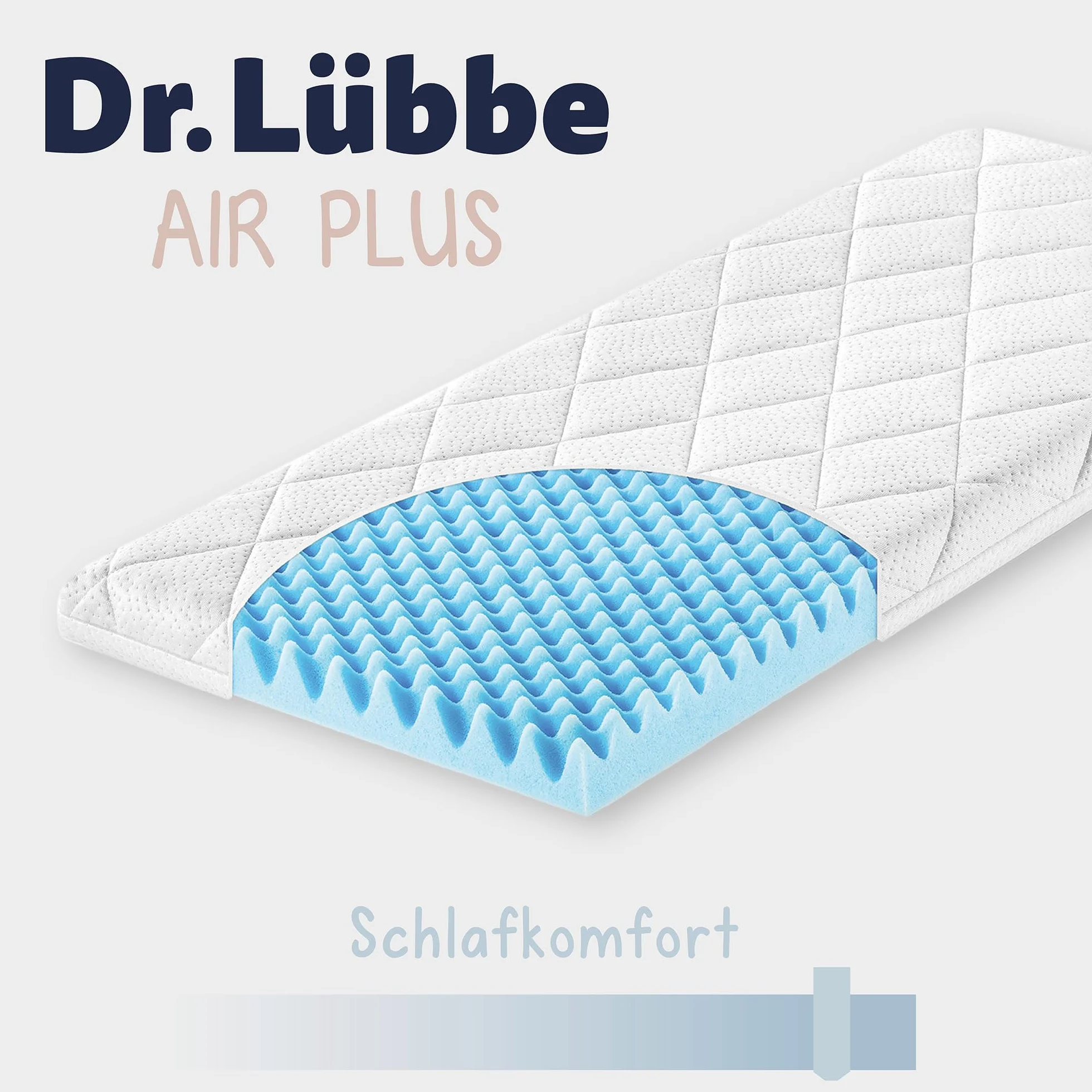 Julius Zöllner 1550090400 Dr. Lübbe Air Plus - Colchón para cuna (90 x 40 cm) [Importado de Alemania]