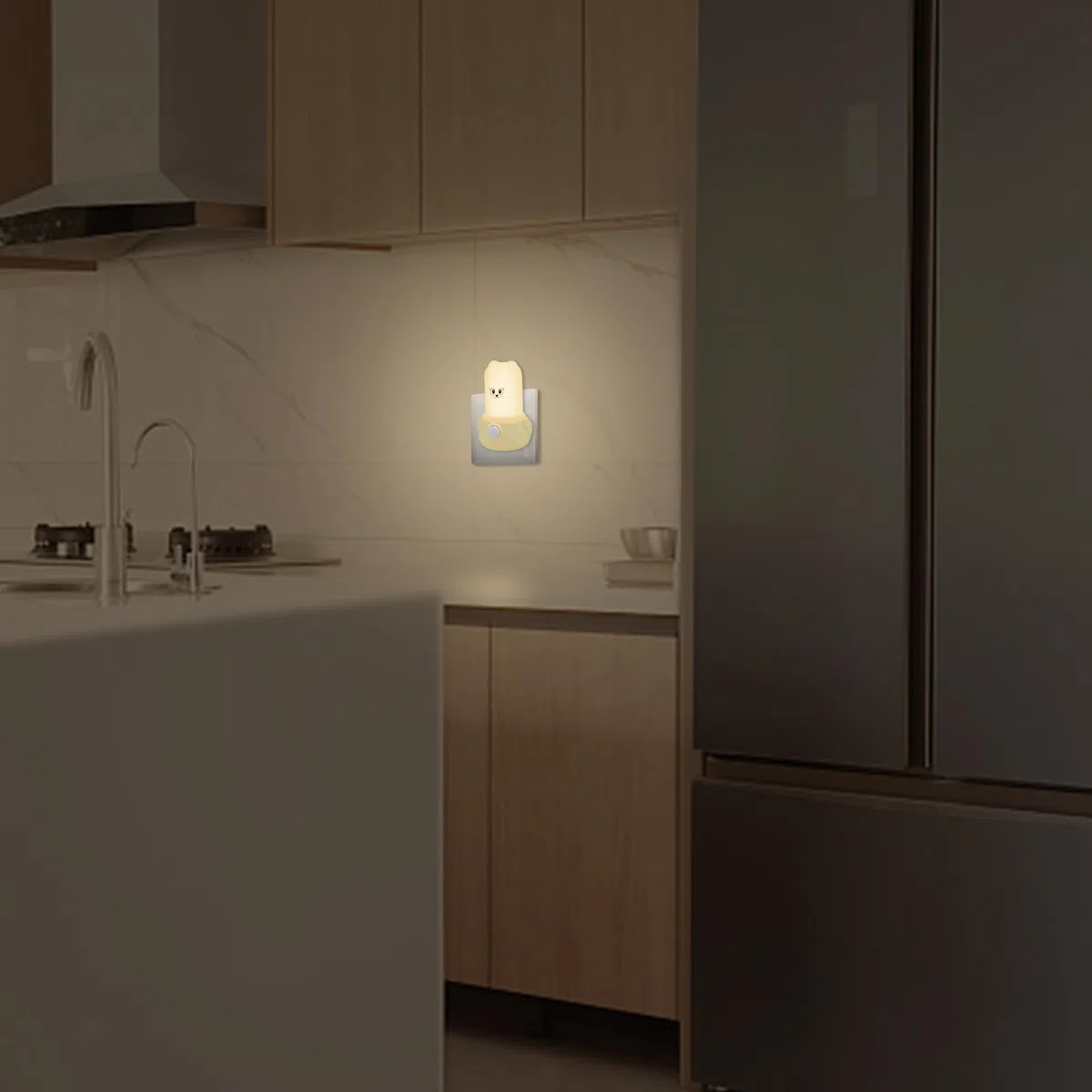 Wetry Luz Quitamiedos Bebe Enchufe Lampara Noche con Interruptor Decoración Habitación Recien Nacido Niños Regalo Bebe Niña 1 Año Cumpleaños